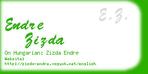 endre zizda business card